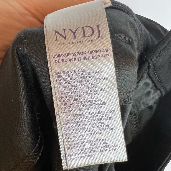 NYDJ Marilyn Straight Pants in Ponte Knit. Size 12P - Picture 10 of 12